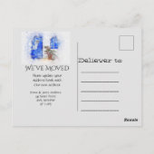 Aquarelle Nous avons déplacé carte postale Faire-p (Dos)