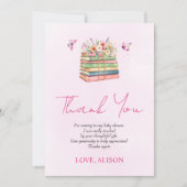 Aquarelle Nouveau chapitre bébé fille Merci de dou (Devant)