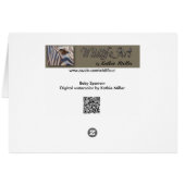 Aquarelle numérique Baby Sparrow (Dos Horizontal)