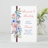 aquarelle nuptiale douche invitation florale (Debout devant)