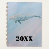 Aquarelle Ocean Blue Whale (Devant)