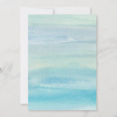 Aquarelle Océan Enregistrer Les Cartes De Date (Dos)