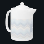 Aquarelle Ocean Shades Chevron<br><div class="desc">Un design de zag zig en chevron, créé en vase clos, qui vous apporte les tendances de couleur 2013 - Couleurs d'eau Ocean Shades - Bleu rousse, Vasière et bleu Monaco - voici l'un de mes designs préférés Ocean Shades Aquarelle Chevron-Pastels avec flair</div>