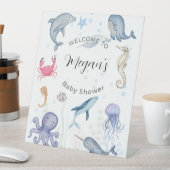 aquarelle océan thème panneau baby shower (In SItu)