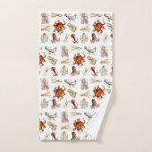 Aquarelle Octopus Cephalopod Océan Animaux (Serviette à main)