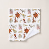 Aquarelle Octopus Cephalopod Océan Animaux (Gant de toilette)