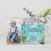 Aquarelle Ofish Anniversaire Invitation (Debout devant)