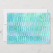 Aquarelle Ofish Anniversaire Invitation (Dos)