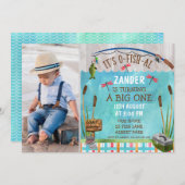 Aquarelle Ofish Anniversaire Invitation (Devant / Derrière)