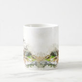 Aquarelle Oh pour le saké renard drôle tasse de ca (Centre)