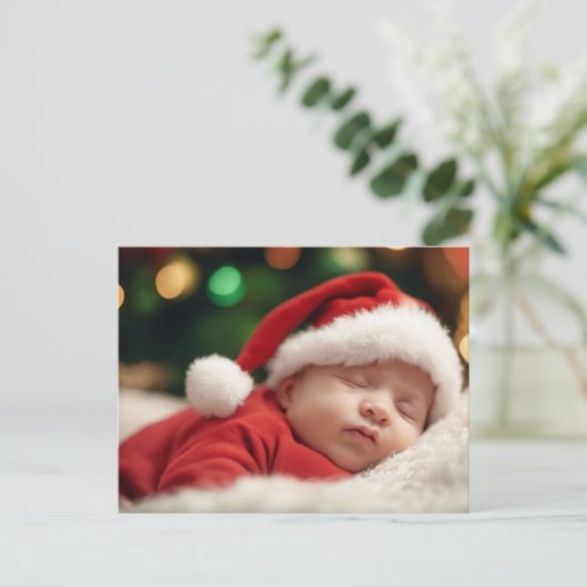 Aquarelle Oie photo Faire-part bébé - Carte (Debout devant)