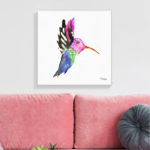 Aquarelle Oiseau en toile de colibri Imprimer (Insitu(Salon))