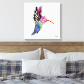 Aquarelle Oiseau en toile de colibri Imprimer (Insitu(Chambre))