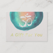 Aquarelle OM YOGA Instructeur Certificat cadeau (Devant)