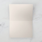 Aquarelle or Bourgogne Rose Carte de remerciements (Intérieur)