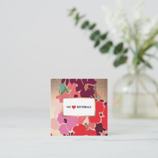 Aquarelle or de référence client Floral (Debout devant)