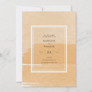 Aquarelle orange Ajouter Votre Invitation Photo