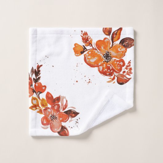 Aquarelle orange miroir compact (Gant de toilette)