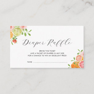 aquarelle oranges petite cuite carte de tombola