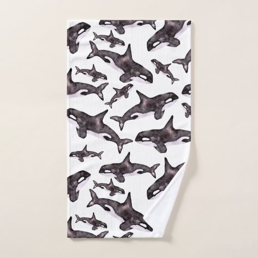 Aquarelle Orca (Serviette à main)