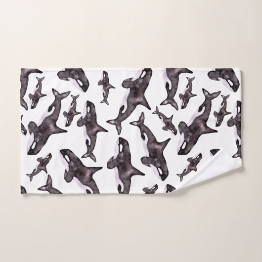 Aquarelle Orca (Serviette à main)