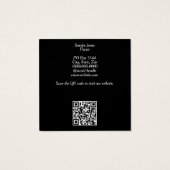 Aquarelle Orchidées et Cartes de visite de feuille (Dos)