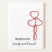 Aquarelle Ours Saint Valentin personnalisée (Dos)