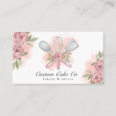 Aquarelle Outils de cuisson Boulangerie Carte de v (Devant)