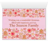 Aquarelle pain d'épices Cookies Joyeux Noël (Intérieur Horizontal (Bas))