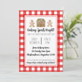 Aquarelle Pain d'épices Invitation à échanger des (Debout devant)