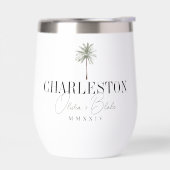 Aquarelle Palm Destination Mariage Faveur (Gauche)