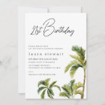 Aquarelle Palm Tree 21e Invitation anniversaire<br><div class="desc">Aquarelle Palm Tree 21st Birthday Invitation Simple et moderne n'importe quel âge palmier invitation d'anniversaire avec un cap de calligraphie moderne et quelques palmiers aquarelles. Cette invitation moderne de 21e anniversaire est idéale pour une fête d'été.</div>