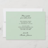 Aquarelle Palm Trees Changement d'adresse Carte (Dos)