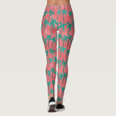 Aquarelle Palm Trees Leggings (Dos)