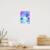 Aquarelle palmier poster nature (Cuisine)