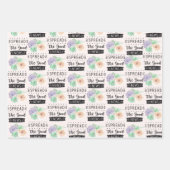 Aquarelle Papier d'enveloppement de Noël série de (Devant 2)