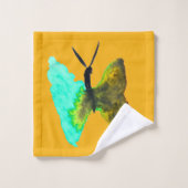 Aquarelle papillon aqua joli (Gant de toilette)