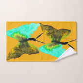Aquarelle papillon aqua joli (Serviette à main)