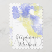 Aquarelle papillon Faire-part de mariage (Devant / Derrière)