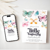 Aquarelle Papillon Invitation d'anniversaire