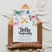 Aquarelle Papillon Invitation d'anniversaire