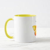 Aquarelle papillon jaune dessin Combo Mug (Gauche)