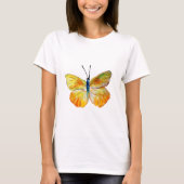 Aquarelle papillon jaune dessin T-shirt (Devant)