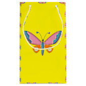 Aquarelle Papillon maigre petit sac cadeau (Dos)