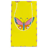 Aquarelle Papillon maigre petit sac cadeau (Devant)