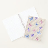 Aquarelle Papillons Monogramme Journal de Gratitud (Intérieur)