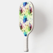 Aquarelle Papillons Pickleball Raquette (Gauche)