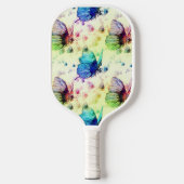 Aquarelle Papillons Pickleball Raquette (Recto)