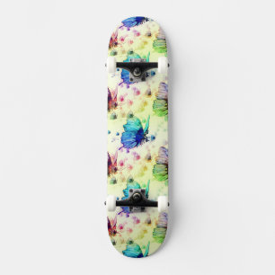 Aquarelle Papillons Skateboard