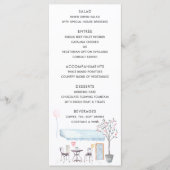 Aquarelle Paris Menu Mariage (Devant)